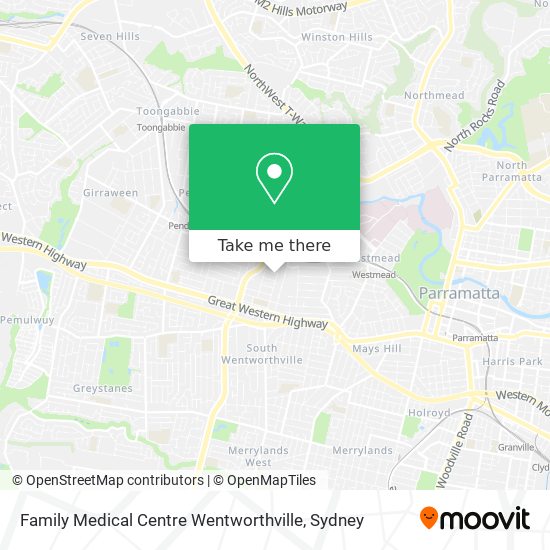 Mapa Family Medical Centre Wentworthville