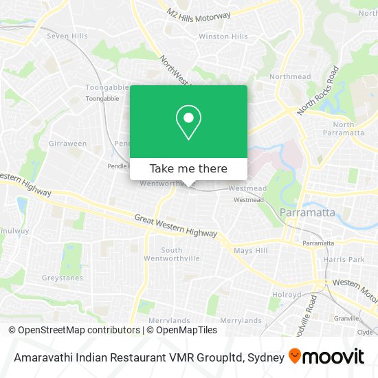 Amaravathi Indian Restaurant VMR Groupltd map