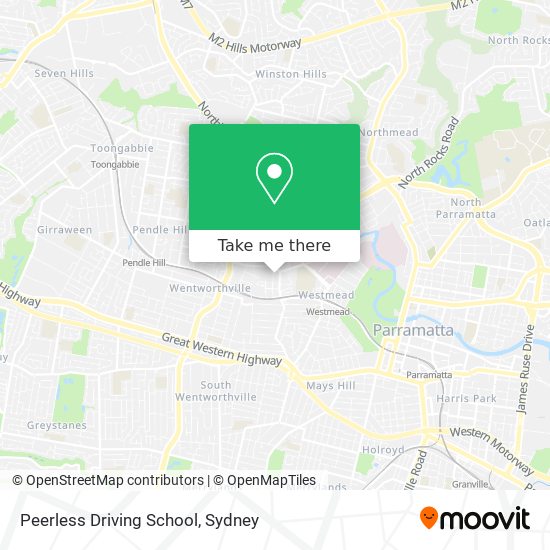 Peerless Driving School map