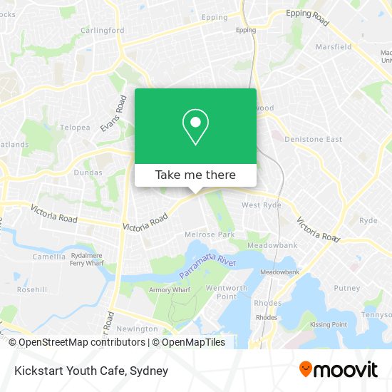 Mapa Kickstart Youth Cafe