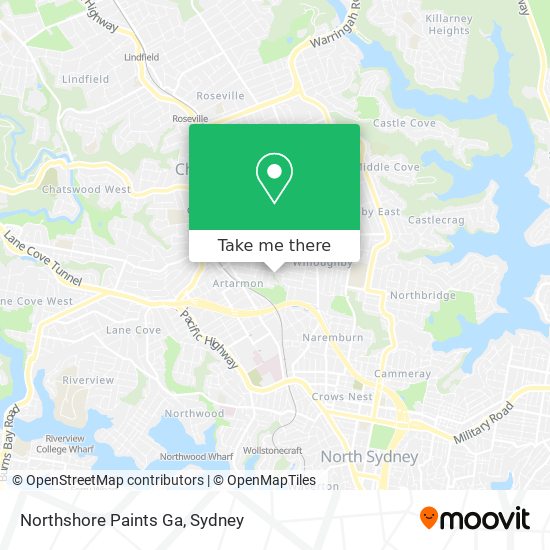 Northshore Paints Ga map