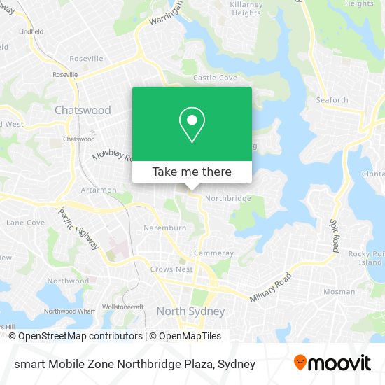 Mapa smart Mobile Zone Northbridge Plaza