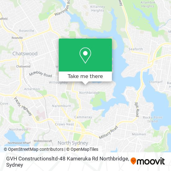 Mapa GVH Constructionsltd-48 Kameruka Rd Northbridge