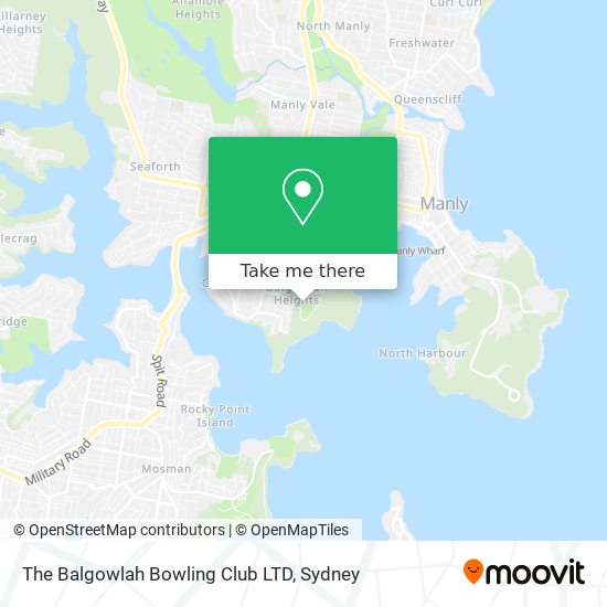 The Balgowlah Bowling Club LTD map