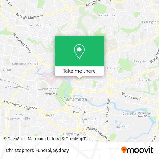 Christophers Funeral map