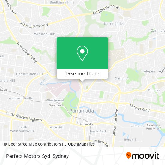 Perfect Motors Syd map