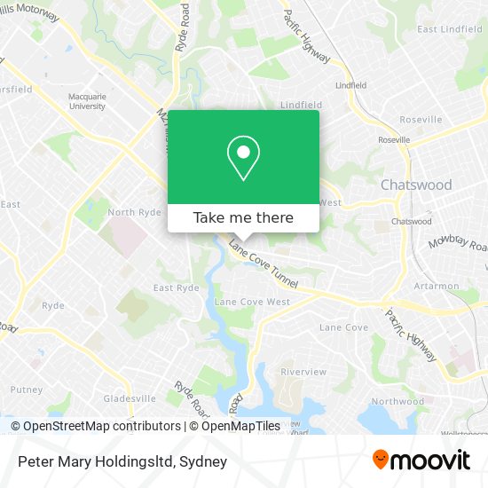 Mapa Peter Mary Holdingsltd
