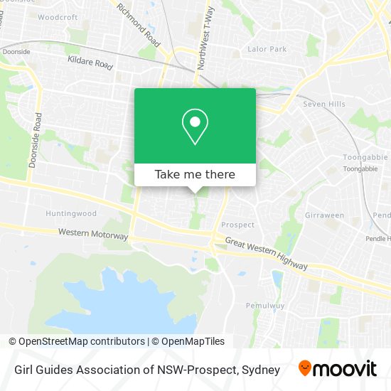 Girl Guides Association of NSW-Prospect map