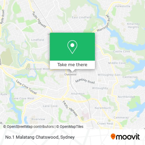 No.1 Malatang Chatswood map