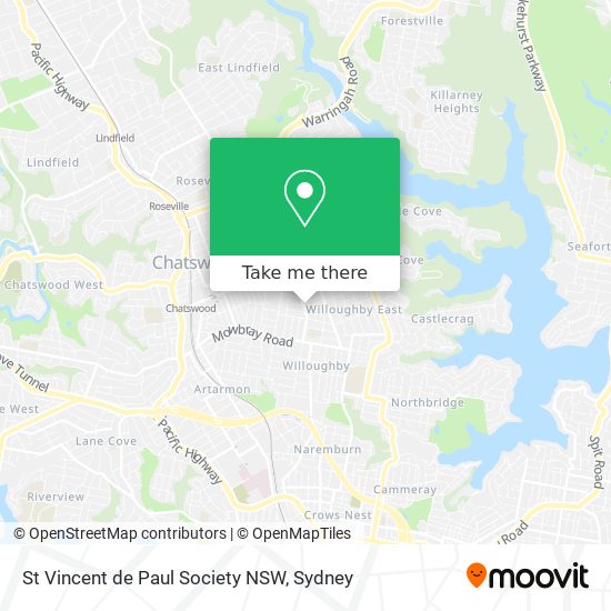 St Vincent de Paul Society NSW map