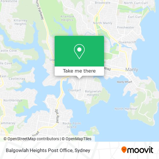 Balgowlah Heights Post Office map