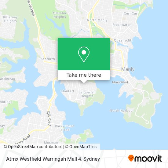 Mapa Atmx Westfield Warringah Mall 4