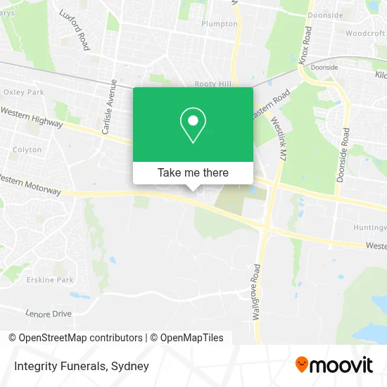 Mapa Integrity Funerals