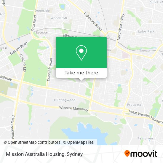 Mission Australia Housing map