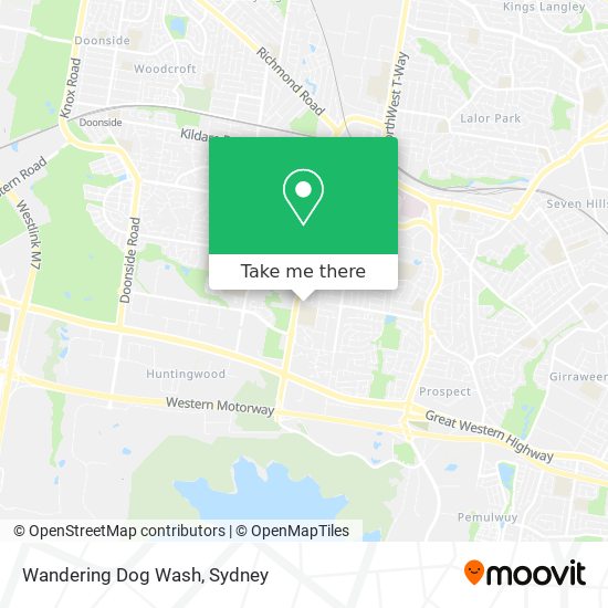 Mapa Wandering Dog Wash