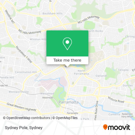 Mapa Sydney Pole