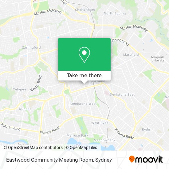 Mapa Eastwood Community Meeting Room