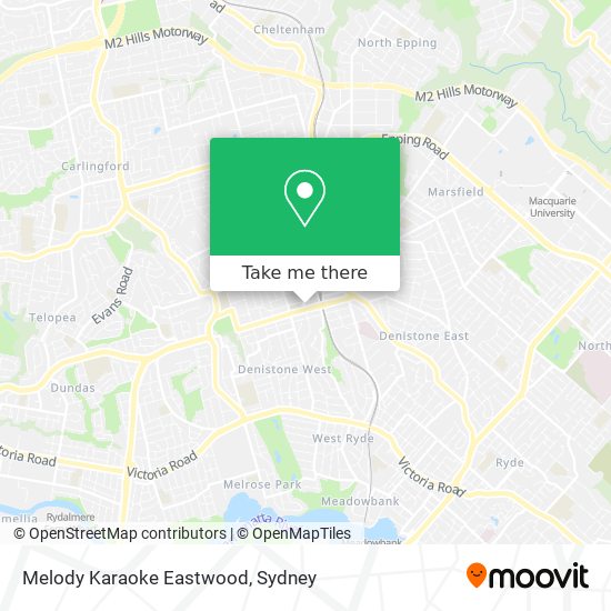 Mapa Melody Karaoke Eastwood