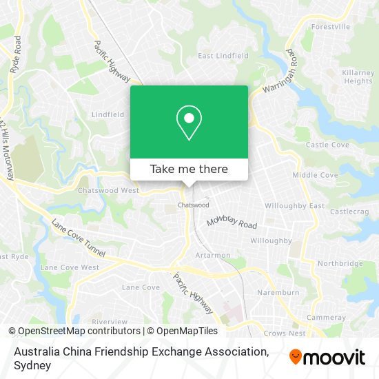 Australia China Friendship Exchange Association map