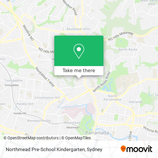 Mapa Northmead Pre-School Kindergarten