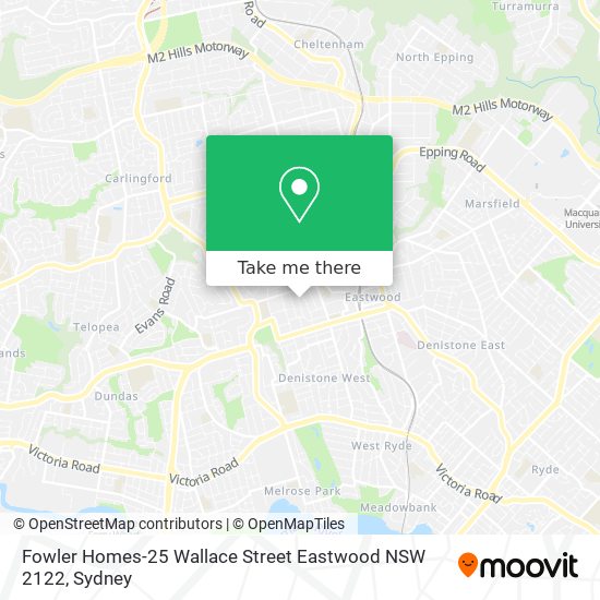Fowler Homes-25 Wallace Street Eastwood NSW 2122 map
