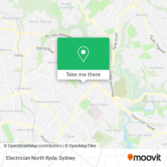 Electrician North Ryde map