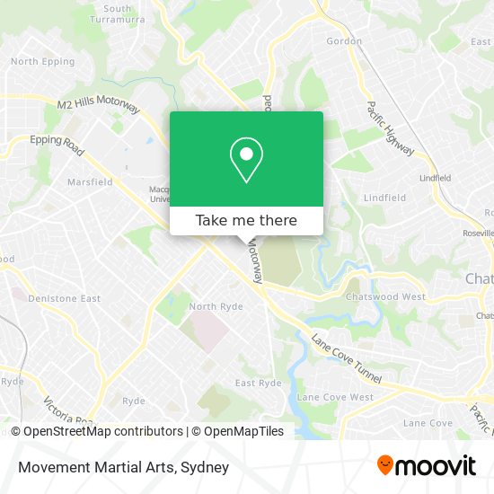 Movement Martial Arts map