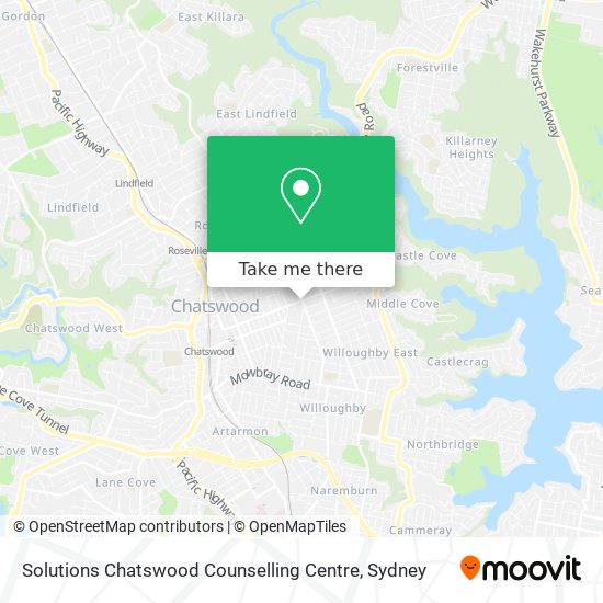 Solutions Chatswood Counselling Centre map