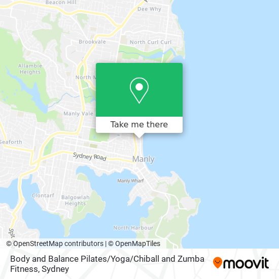Mapa Body and Balance Pilates / Yoga / Chiball and Zumba Fitness