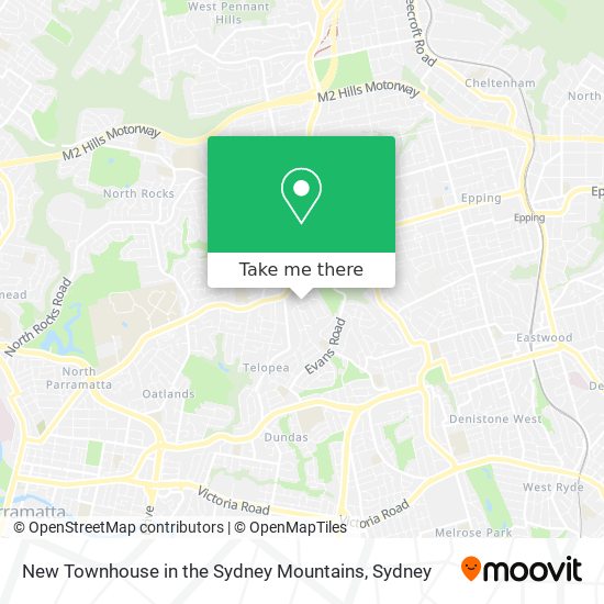 New Townhouse in the Sydney Mountains map