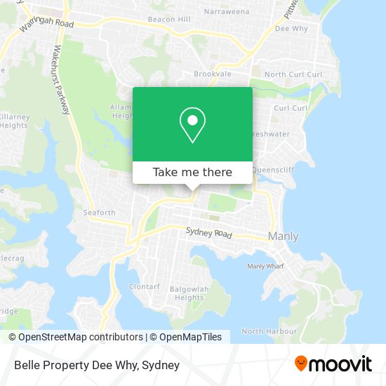 Belle Property Dee Why map