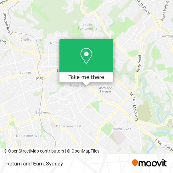 Return and Earn map