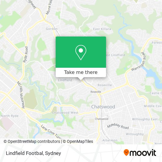 Lindfield Footbal map