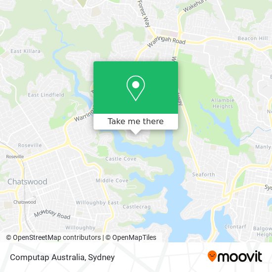 Mapa Computap Australia