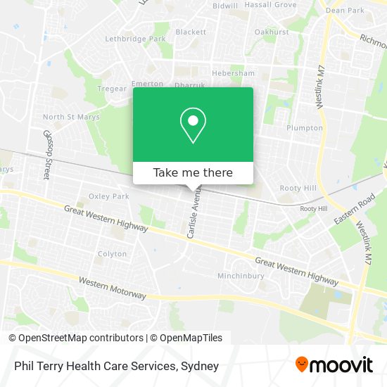 Phil Terry Health Care Services map