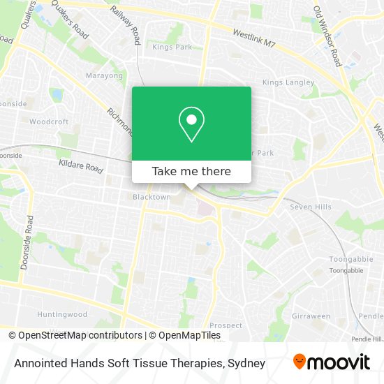 Annointed Hands Soft Tissue Therapies map
