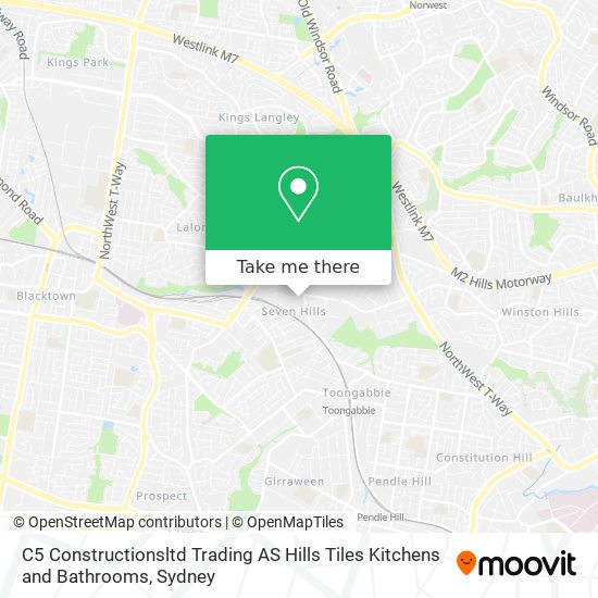 C5 Constructionsltd Trading AS Hills Tiles Kitchens and Bathrooms map