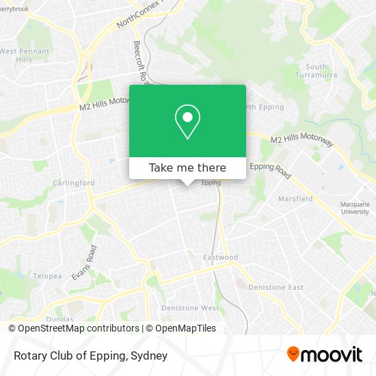 Rotary Club of Epping map