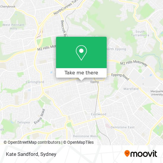 Kate Sandford map