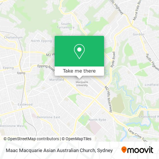 Mapa Maac Macquarie Asian Australian Church