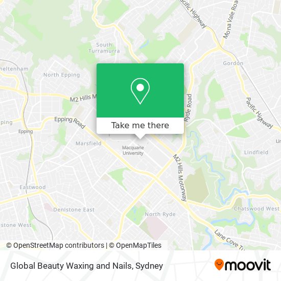 Mapa Global Beauty Waxing and Nails