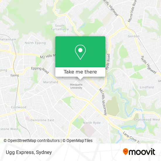 Ugg Express map