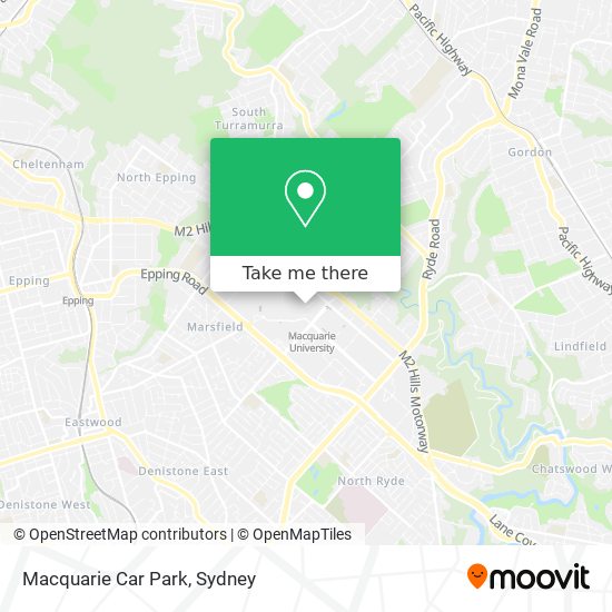 Mapa Macquarie Car Park