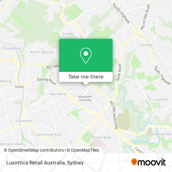 Luxottica Retail Australia map