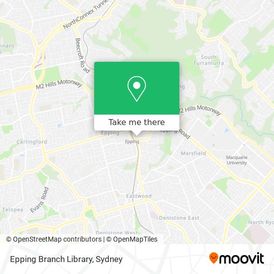Epping Branch Library map