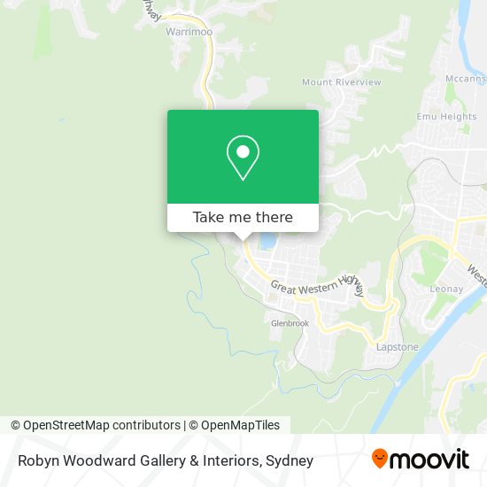 Mapa Robyn Woodward Gallery & Interiors