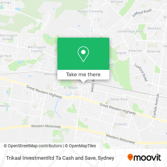 Trikaal Investmentltd Ta Cash and Save map