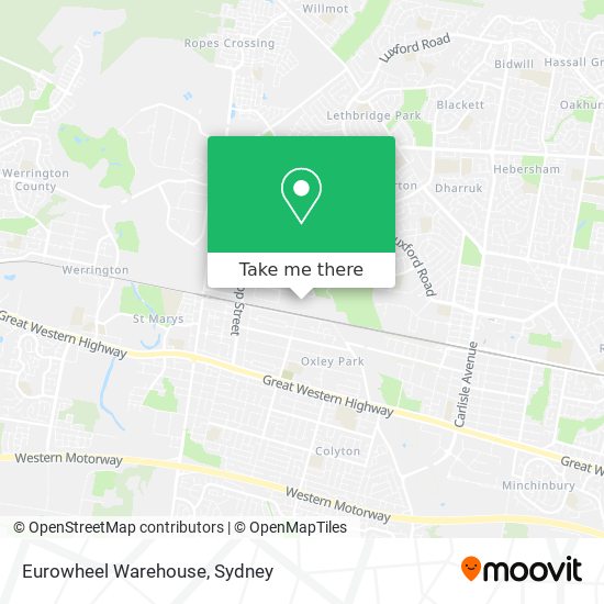 Eurowheel Warehouse map