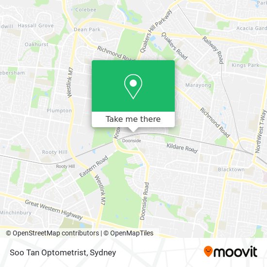 Soo Tan Optometrist map