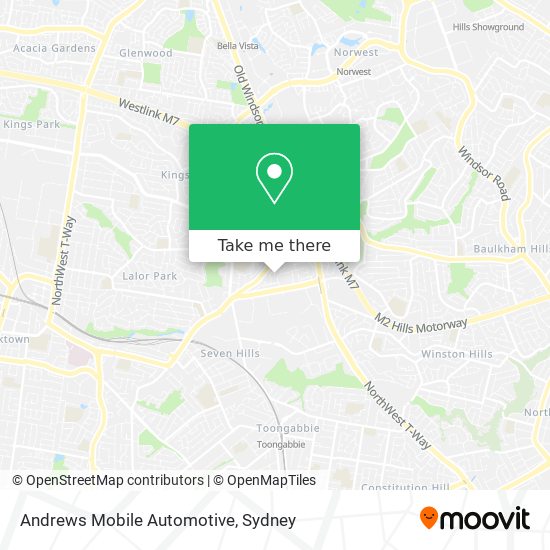 Andrews Mobile Automotive map